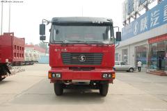 陜汽 德龍F(tuán)2000重卡 290馬力 6X6 欄板載貨車(中長(zhǎng)平頂)(SX2255DN435)